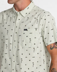 That'll Do Seersucker Shirt - Ranger Green