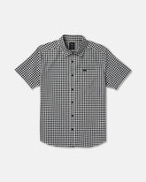 Overspray Short Sleeve Shirt - Black White