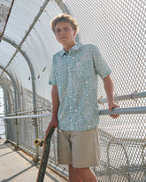 Jacobs Archive Print Short Sleeve Shirt - Blue Haze