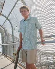 Jacobs Archive Print Short Sleeve Shirt - Blue Haze