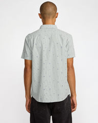 Exotica Seersucker Short Sleeve Shirt - Green Tea