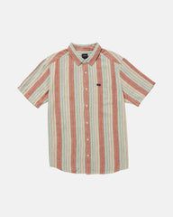 Alvarado Stripe Short Sleeve Shirt - Ceramic