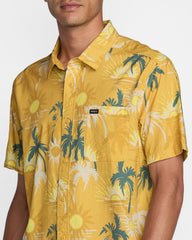Sunsets Short Sleeve Shirt - Saffron