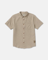 Archive Stripe Short Sleeve Shirt - Light Khaki