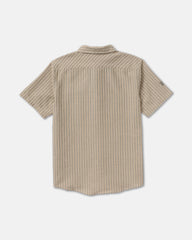 Archive Stripe Short Sleeve Shirt - Light Khaki