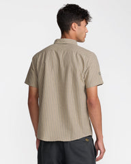 Archive Stripe Short Sleeve Shirt - Light Khaki