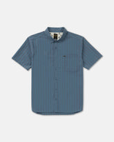 Dayshift Workwear Stripe Short Sleeve Shirt - Vintage Navy