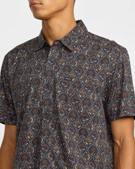 Blossom Quilt Short Sleeve Shirt - RVCA Black