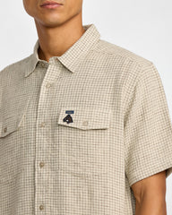 KSL Yarn Dye Short Sleeve Shirt - Silver Bleach