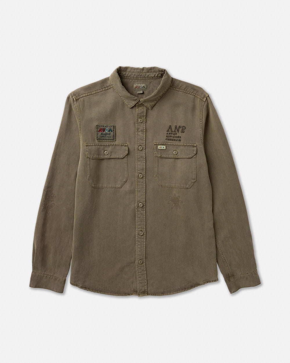 Mel G Moon Flower Long Sleeve Shirt - Mushroom