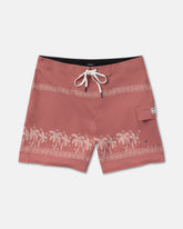 Exotica 17" Boardshorts - Burnt Red