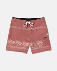 Exotica 17" Boardshorts - Burnt Red
