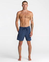 Crest Elastic 17" Shorts - Moody Blue