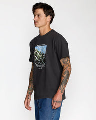 Thru View Short Sleeve Tee - Black