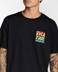 Screen Fade Short Sleeve Tee - Black