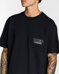 RVCA Fasteners Pocket Short Sleeve Tee - Black