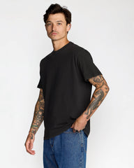 Midweight Label Short Sleeve Tee - Black