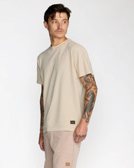 Midweight Label Short Sleeve Tee - Ceramic