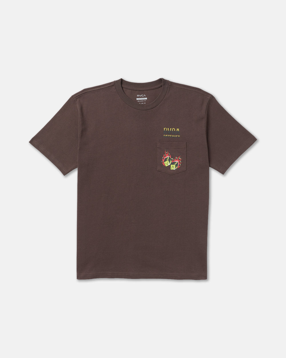 Hot Dice Short Sleeve Pocket Tee - Mocha