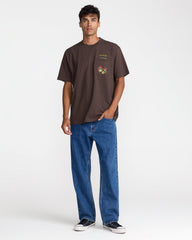 Hot Dice Short Sleeve Pocket Tee - Mocha