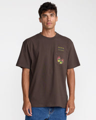Hot Dice Short Sleeve Pocket Tee - Mocha