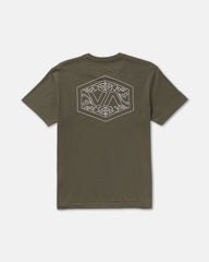 Hex Filigre Short Sleeve Tee - Fatigue