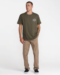 Hex Filigre Short Sleeve Tee - Fatigue