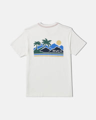 Palm Trail Short Sleeve Tee - Antique White