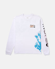 Overprint Long Sleeve Tee - White