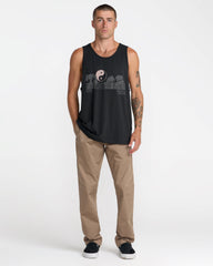 Balance Horizon Tank Top - Pirate Black