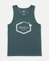 Island Hex Tank Top - Balsam Green