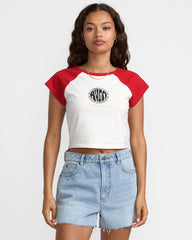 Baby Raglan Tee - Pepper Red