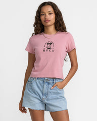 That Balance Baby Tee - Amethyst Smoke