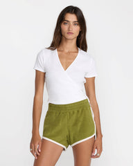 Roma Wrap Top - Whisper White