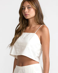 Lucy Tank - Vintage White