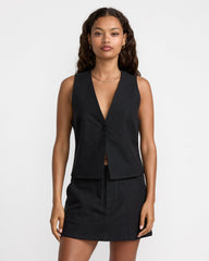 Logan Vest - Rvca Black