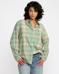 Mabel Flannel - Sea Green