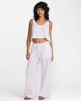 New Yume Wide Leg Pants - Whisper White