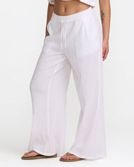 New Yume Wide Leg Pants - Whisper White