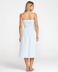 Raya Midi Dress - Crystal Blue