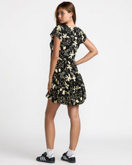 Vienna Dress - Rvca Black Floral