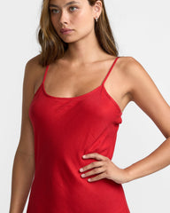 Lets Dance Slip Dress - Pepper Red