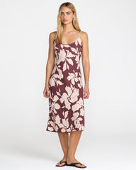 Lets Dance Slip Dress - Terra Brown