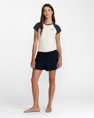 Workshop Short Sleeve Raglan - Washed Black