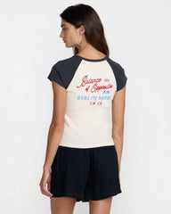 Workshop Short Sleeve Raglan - Washed Black