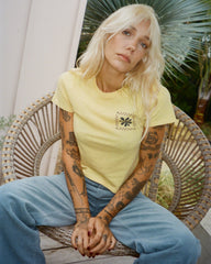 411 Tee - Pale Yellow