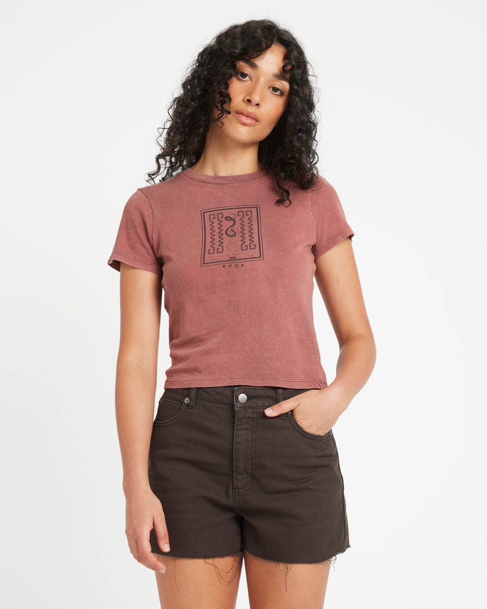 411 Tee - Mahogany