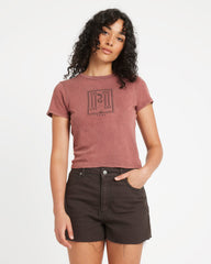 411 Tee - Mahogany