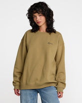 Baggie Boyfriend Pullover - Lentil Green