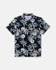 Sport Vent Polo - Black Floral